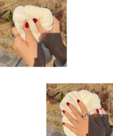 arnew hair ties 1 Set (3 colors) ARNEW Cloud Oversized Scrunchie