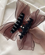 arnew hair claws Amor Fall Big Ribbon Hair Claw