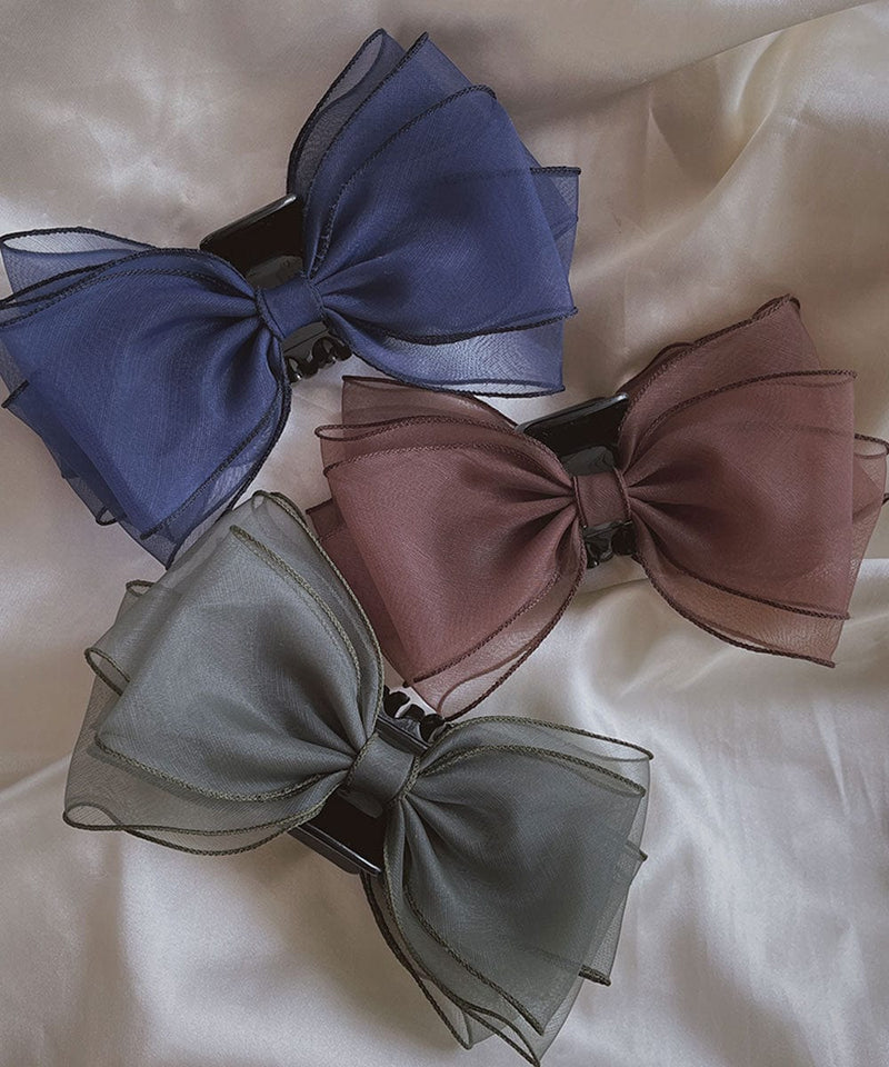 arnew hair claws Copy of Amor Big Ribbon Hair Claw