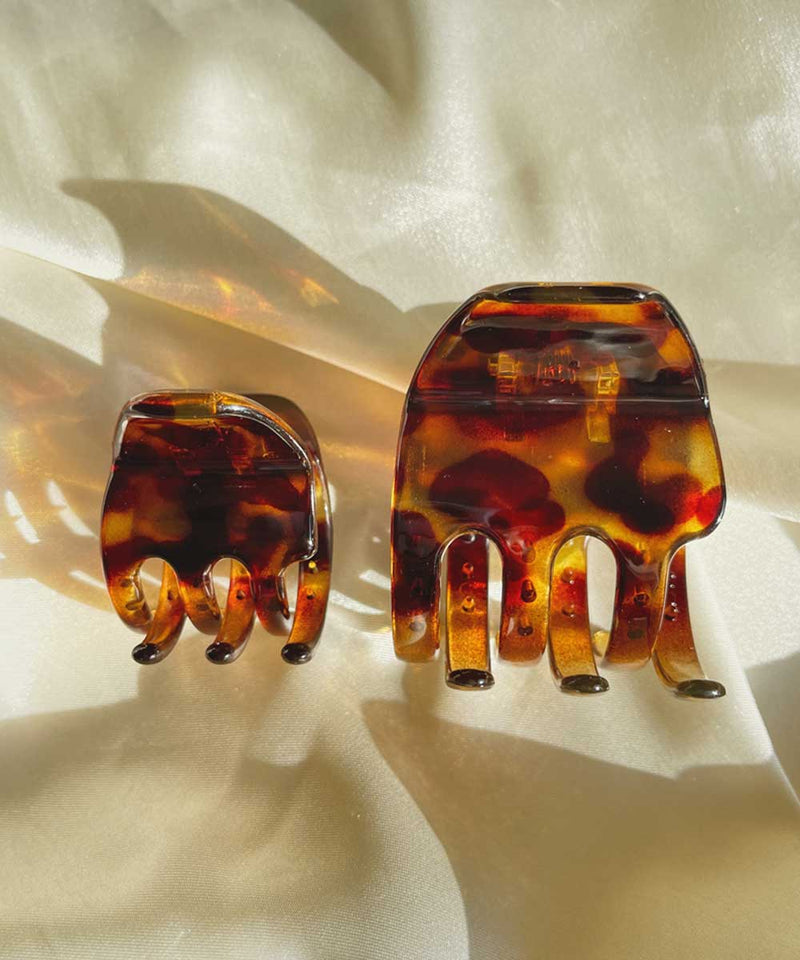 arnew hair claws Italy tortoise hair claw