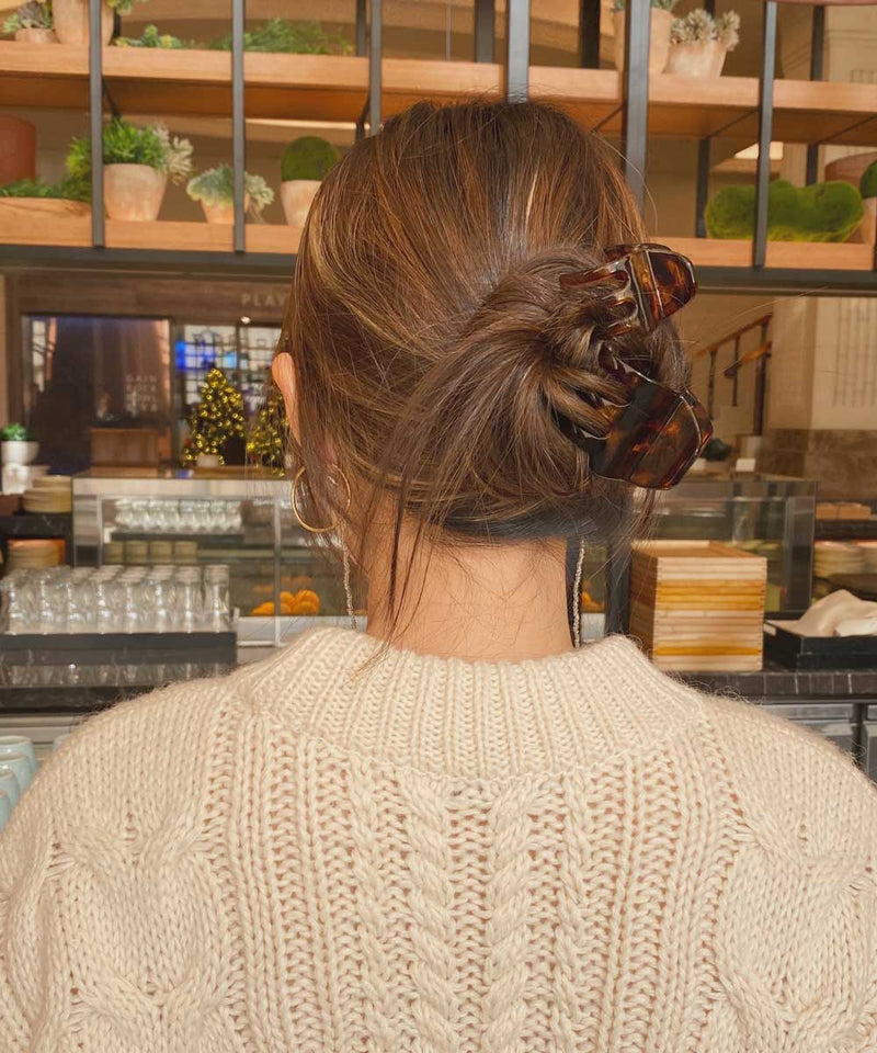 arnew hair claws Italy tortoise hair claw