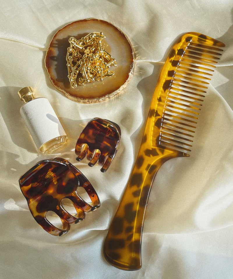 arnew hair claws Italy tortoise hair claw