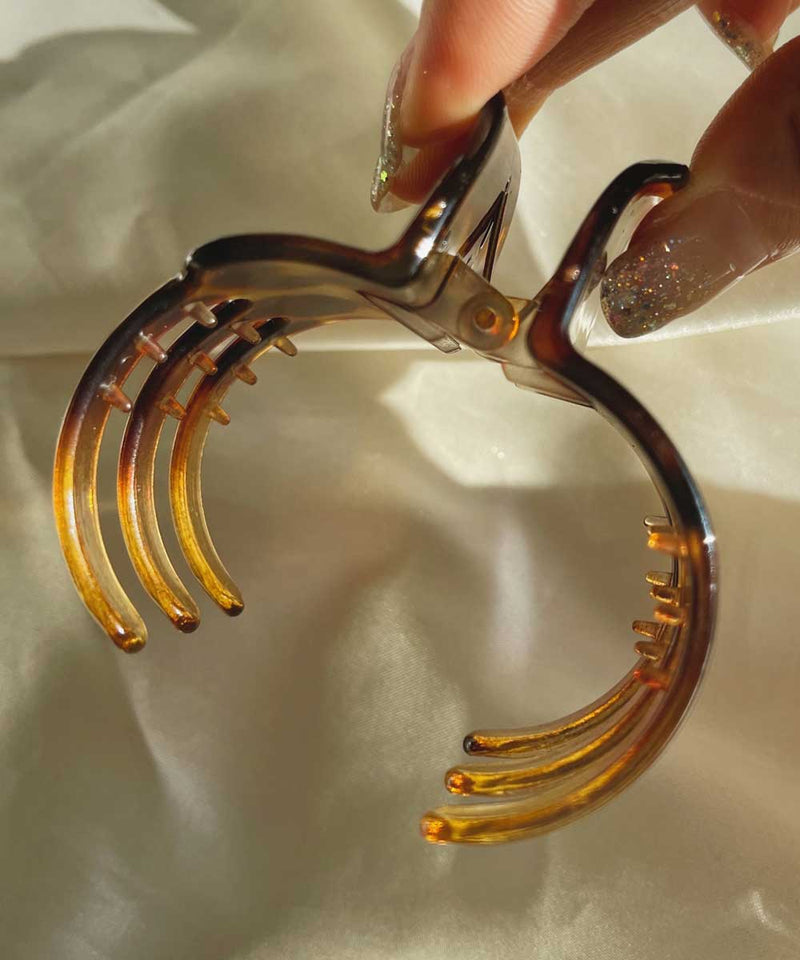 arnew hair claws Italy tortoise hair claw