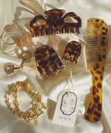 arnew hair claws Italy tortoise hair claw