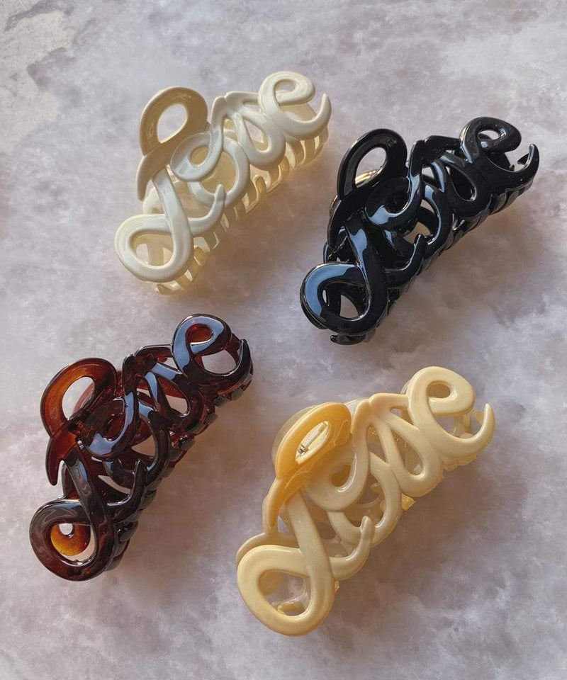 arnew hair claws Love France hair claw