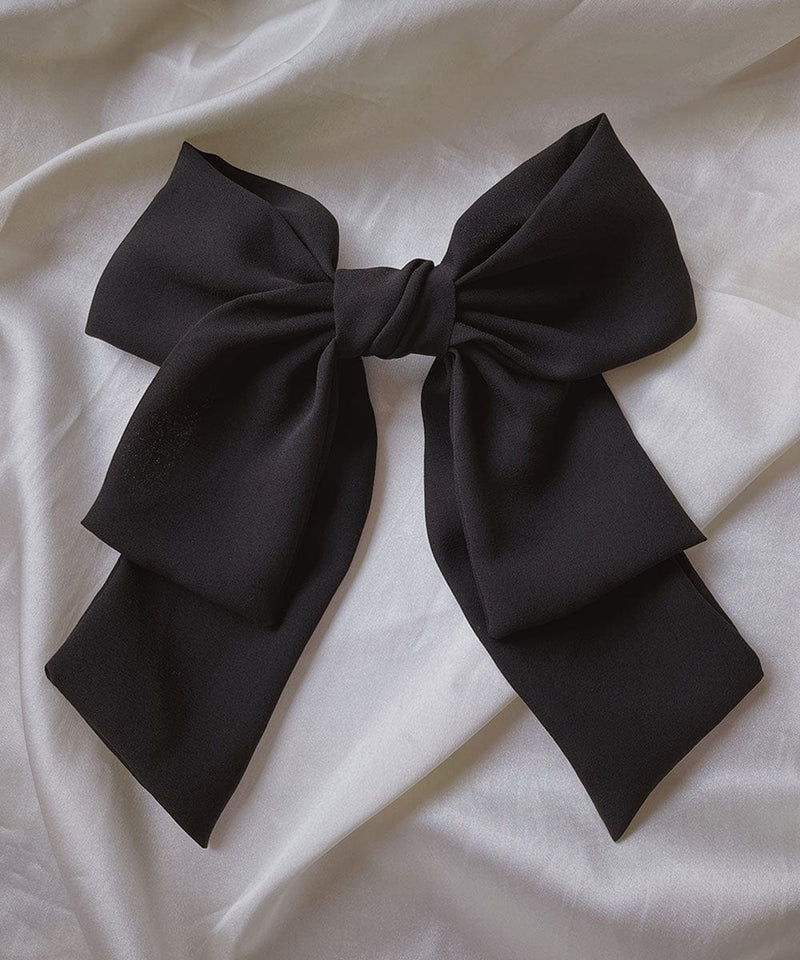 arnew hair clips Black Sophia Big Ribbon Hairclip