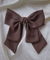 arnew hair clips Brown Sophia Big Ribbon Hairclip