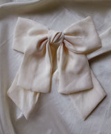 arnew hair clips Ivory Sophia Big Ribbon Hairclip